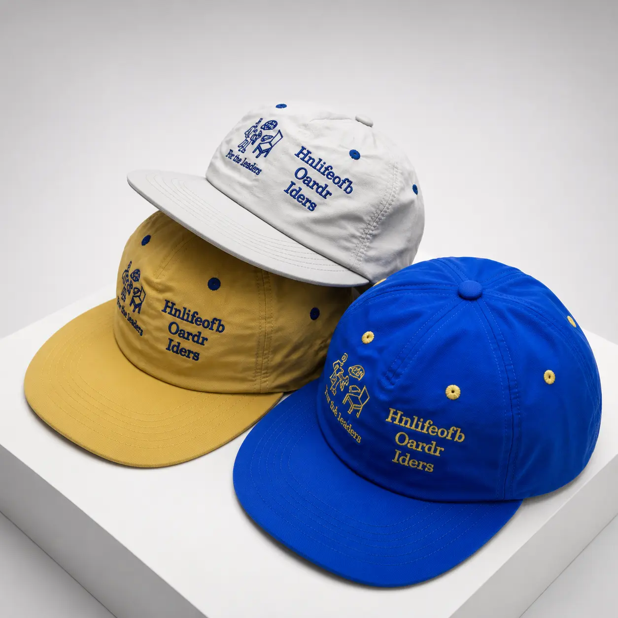 Embroidered Letter Baseball Cap, Flat Brim Snapback Hat, Breathable Quick Dry Adjustable Sunshade Cap for Men Women