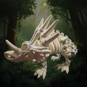 DG XL Skeleton Styracosaurus Articulated Fidget Figurine