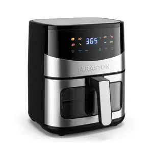 MIRASTON 6.5QT Family-Size Air Fryer, Digital Air Fryer with Visible Window, 8 Cooking Presets, Nontoxic, Dishwasher-Safe Basket, 1400W