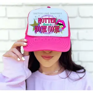 RTS Hotter than a HOOCHIE COOCHIE DTF DIRECT TO FILM transfers HAT SIZE  (HAT NOT INCLUDED)  34-A