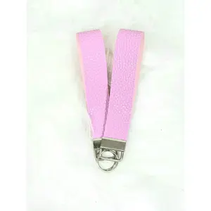 Faux Leather Wristlet Keychains