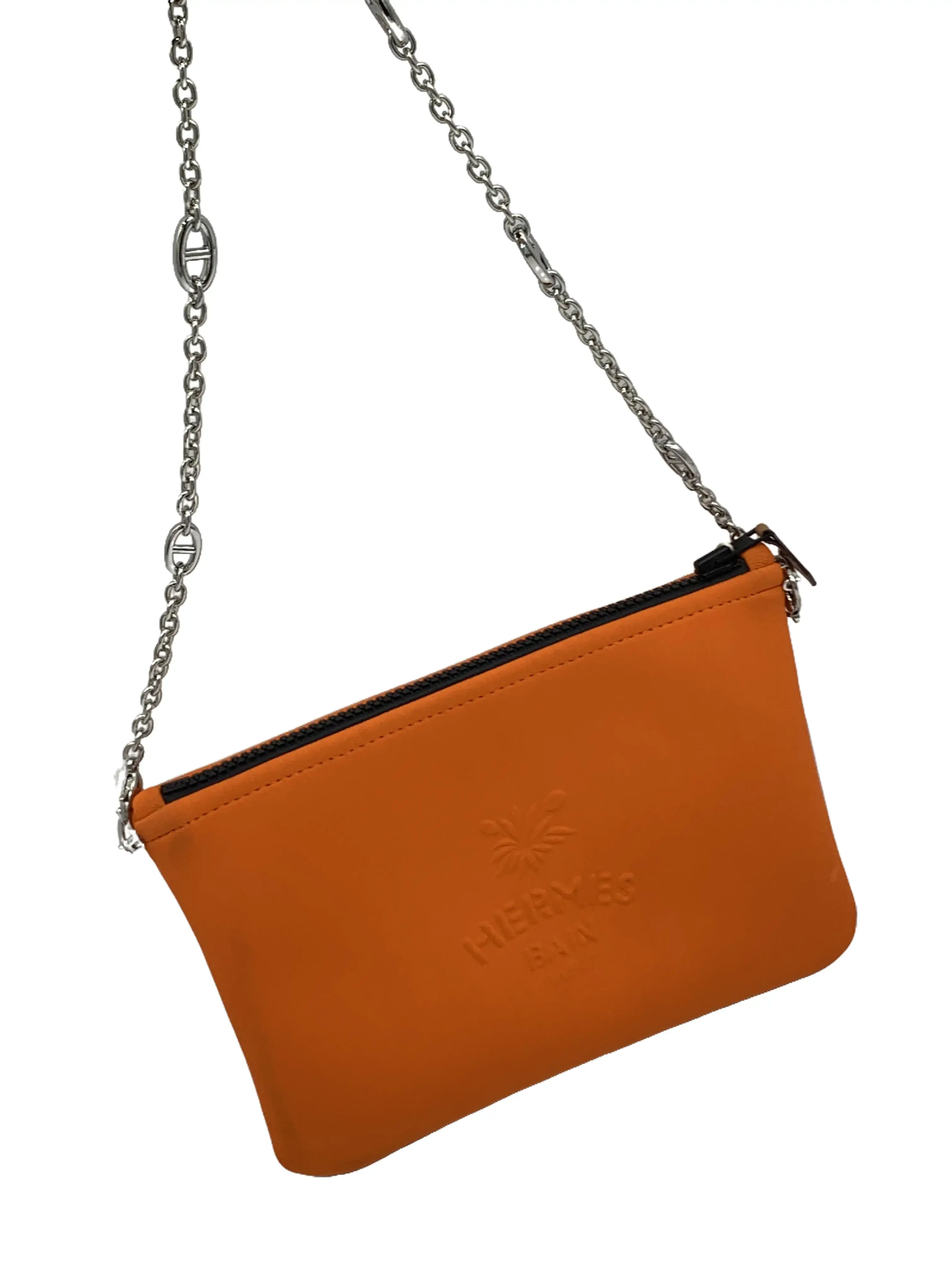Pre-owned HERMÈS Orange Neoprene Shoulder Bag/AR06928016/8016