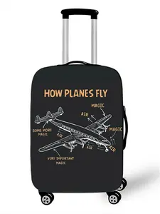 High Elastic Luggage Cover Protective Anti-Scratch Dustproof Suitcase Sleeve Durable Travel Accessory Fits 18-32 Inch Luggage for Airline & Road Trips