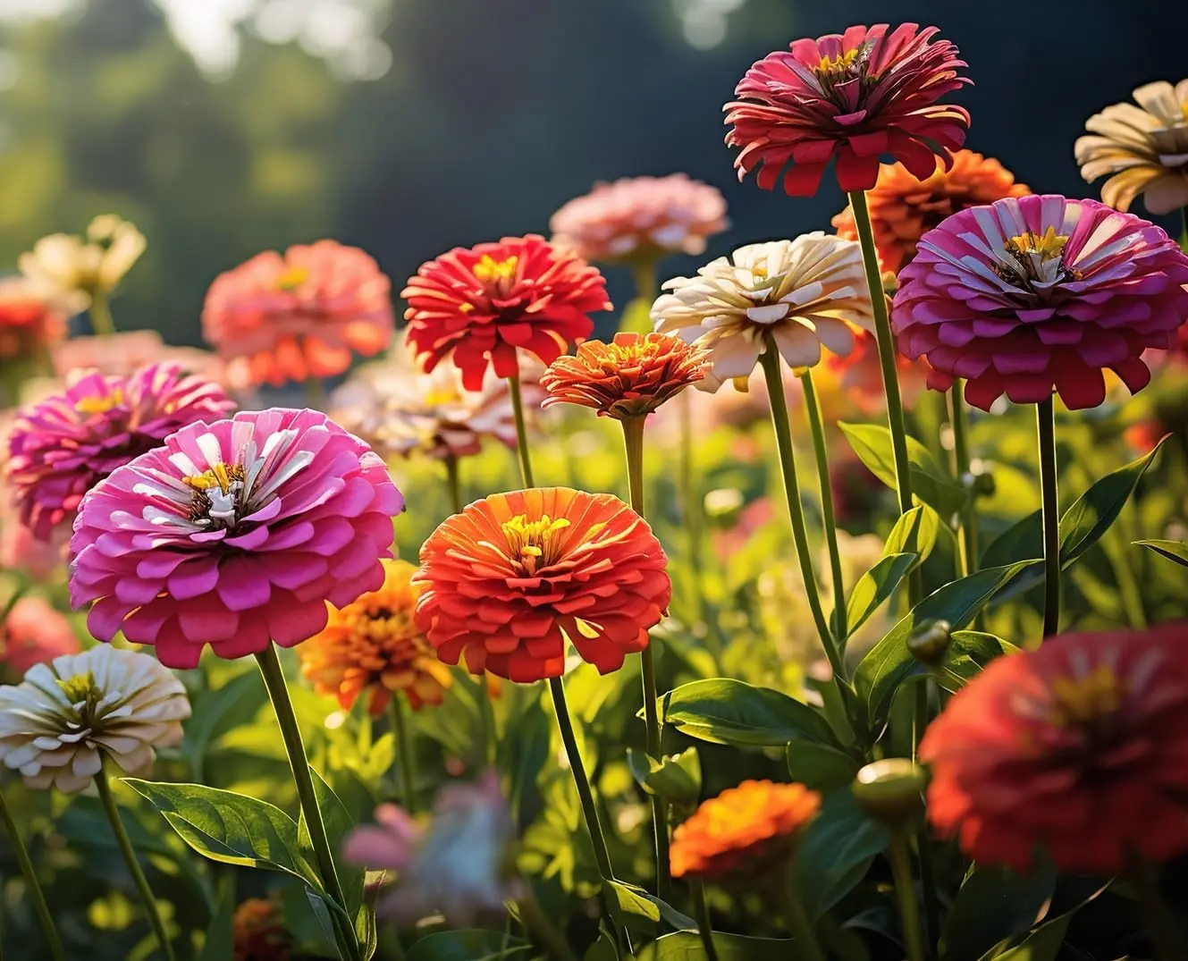 Seed mixed color flower seed - zinnia 100 seeds Seed mixed color flower seed - zinnia 100 seeds