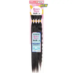 Born Free By Ali 100% Human Hair New Wet & Wavy - DEEP BULK 20-22"