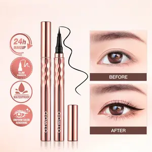 Waterproof Sweat-Proof Eyeliner Liquid Pen, 24-Hour Long-Lasting, Fine Tip Soft Brush Head, Quick-Dry Smudge-Proof, Multi-Scene Use