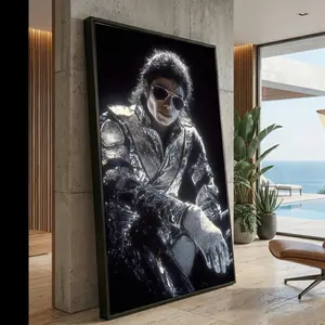 [Sale Off To 40%] [UNFRAMED] Michael Jackson Pop Legend Portrait Poster, Performance Outfit Wall Art