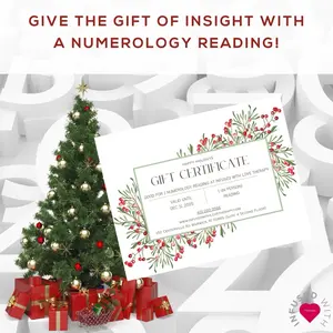 Numerology Reading Holiday Gift Certificate