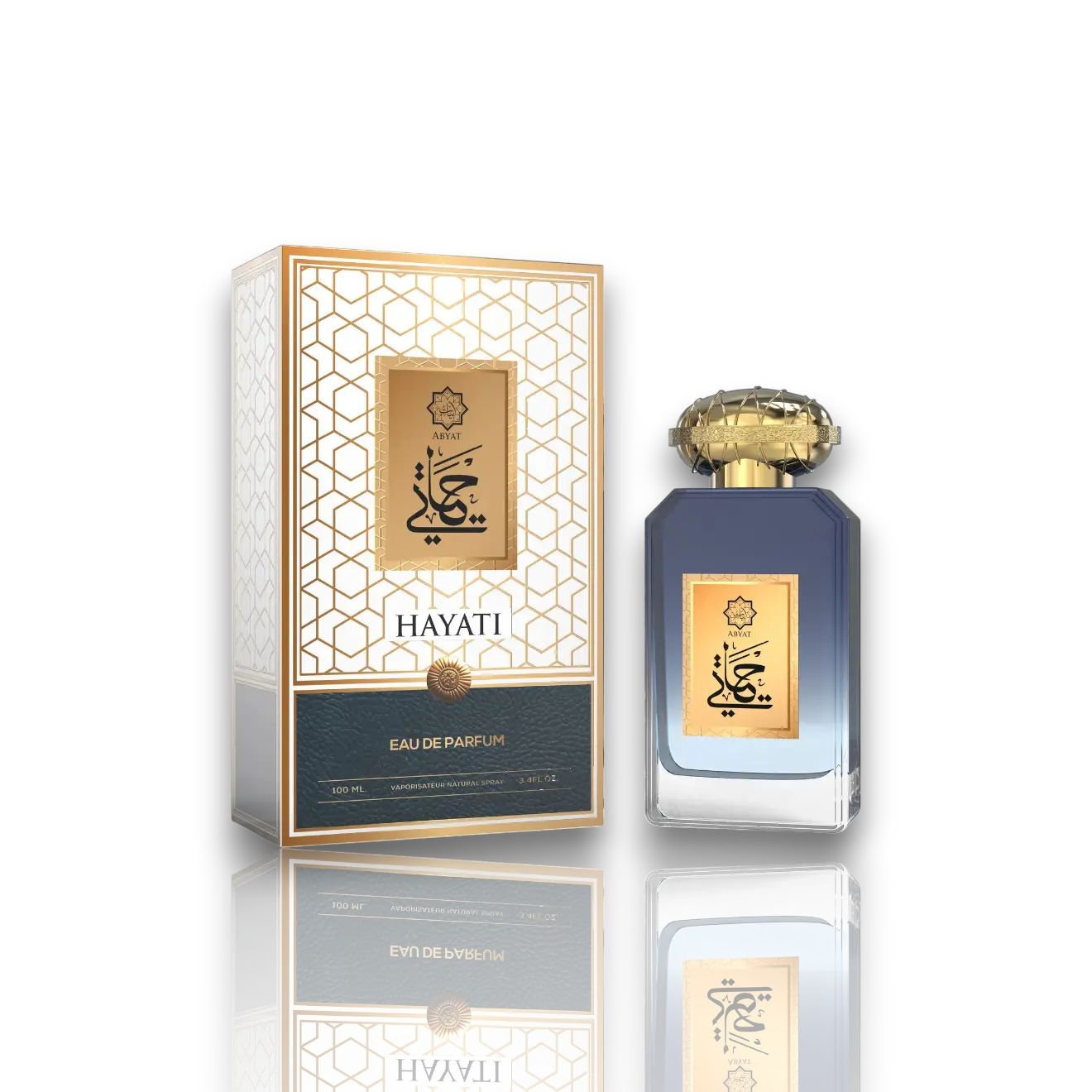 Abyat | Hayati | Men's Fragrance | 100 ML | Eau De Parfum | Grapefruit - Rosemary & Cardamom