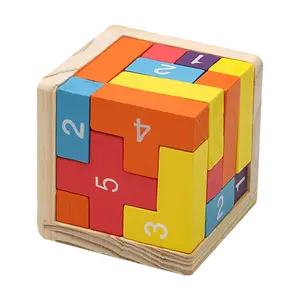 Luban Lock 20T Classic Office Stress-Relief Puzzle Square Brain-Teaser Blocks Educational Toy