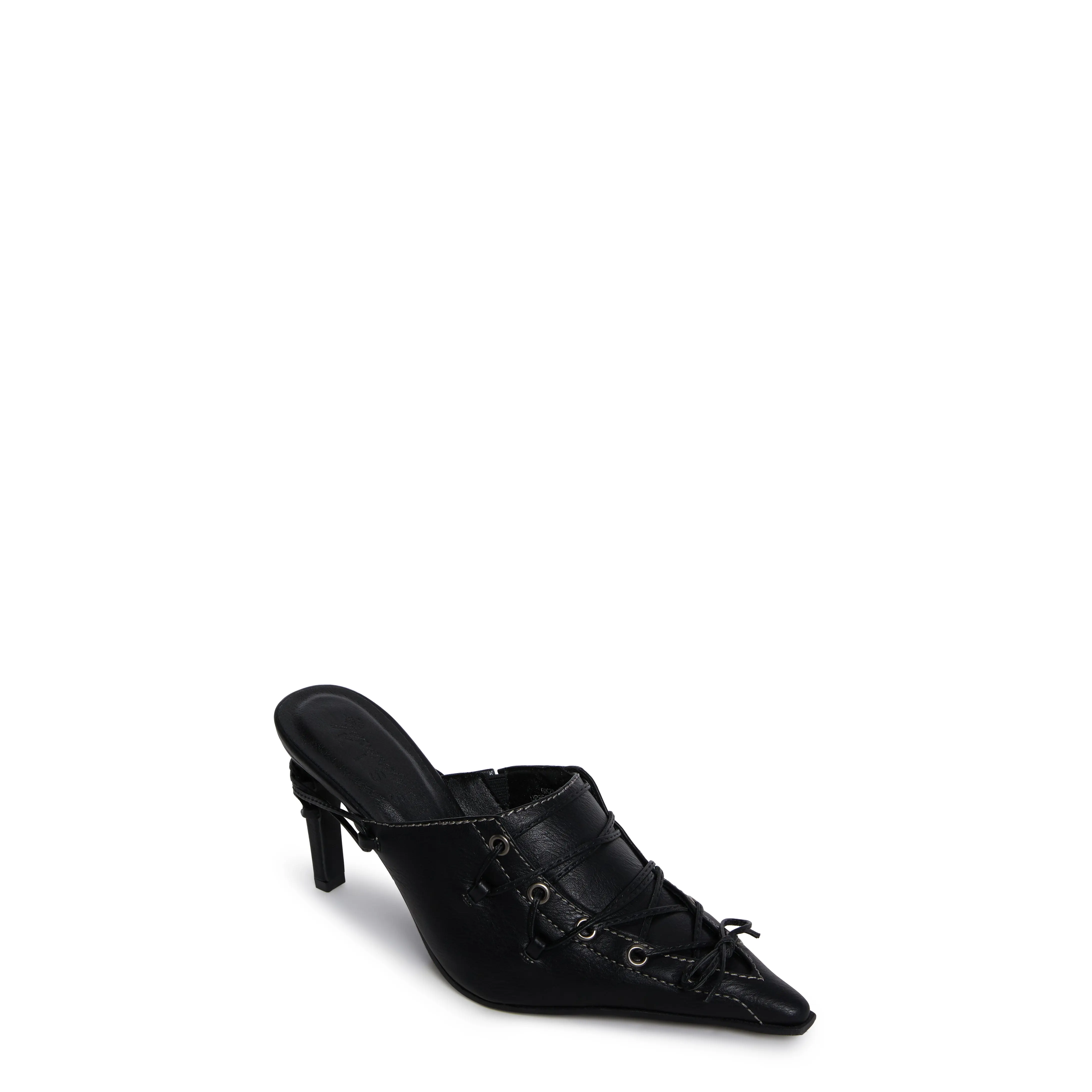 Flirty Advice Lace-Up Mules