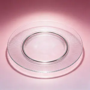 JIT 13" Charger, Set of 12, Decorative Plates, Serveware, Holiday, Clear