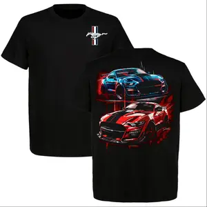 Mustang 6th Gen Graphic T-Shirt, 2016-2020 GT350 Style Muscle Car Racing Tee, American Performance Car Lover Shirt, Street Racing Enthusiast Gift