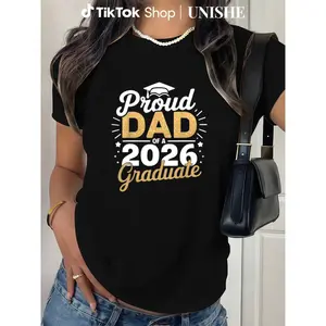 Proud Dad 2026 Graduate T-Shirt – Soft Cotton Class of 2026 Shirt