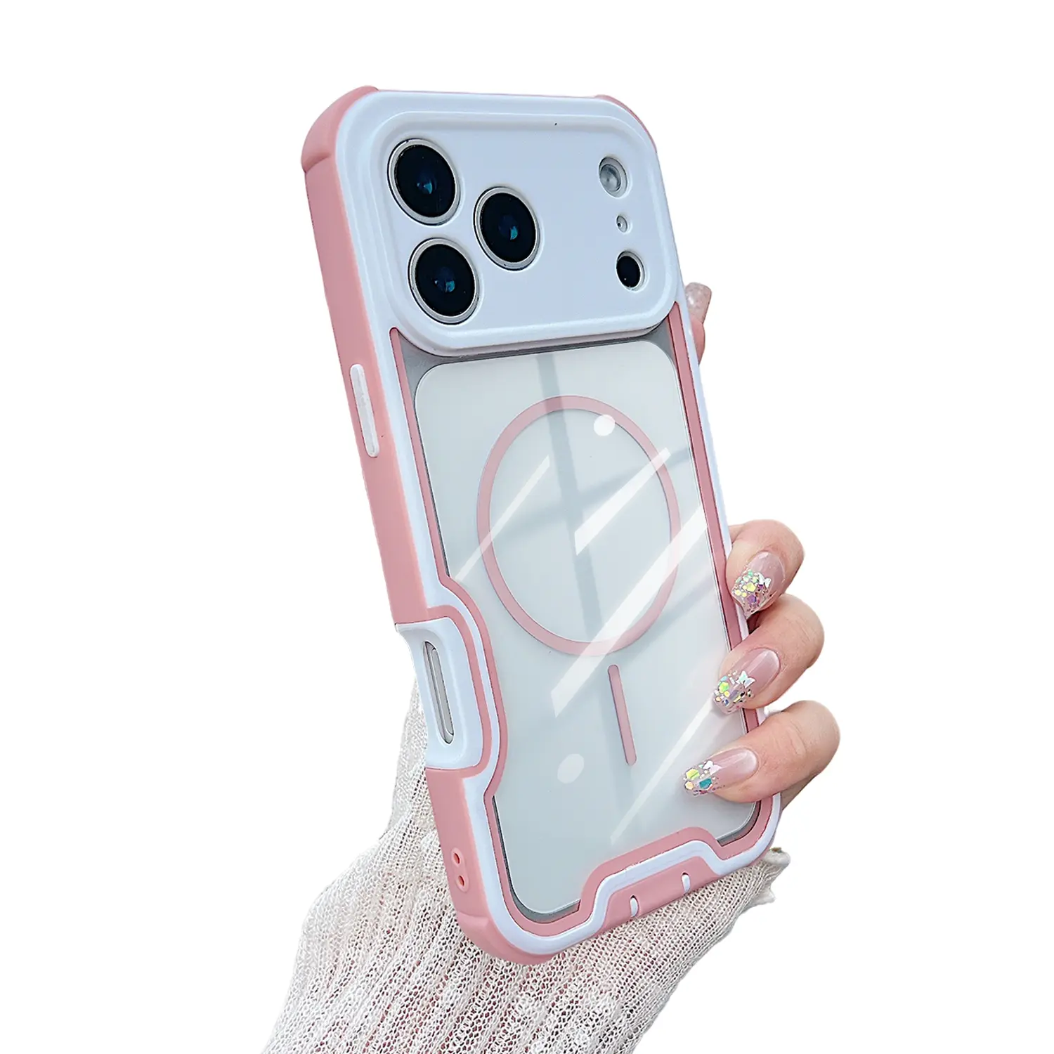 [Free!!Ship!] MagSafe 4-Corner Anti-Drop Rugged Phone Case for iPhone 17 Pro Max 16 15 - Shockproof Phone Cover with Charging Port Dust Plug (No Included Front Protective Film)