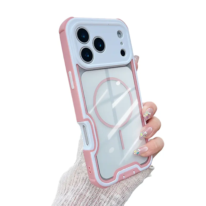 [Free!!Ship!] MagSafe 4-Corner Anti-Drop Rugged Phone Case for iPhone 17 Pro Max 16 15 - Shockproof Phone Cover with Charging Port Dust Plug (No Included Front Protective Film)