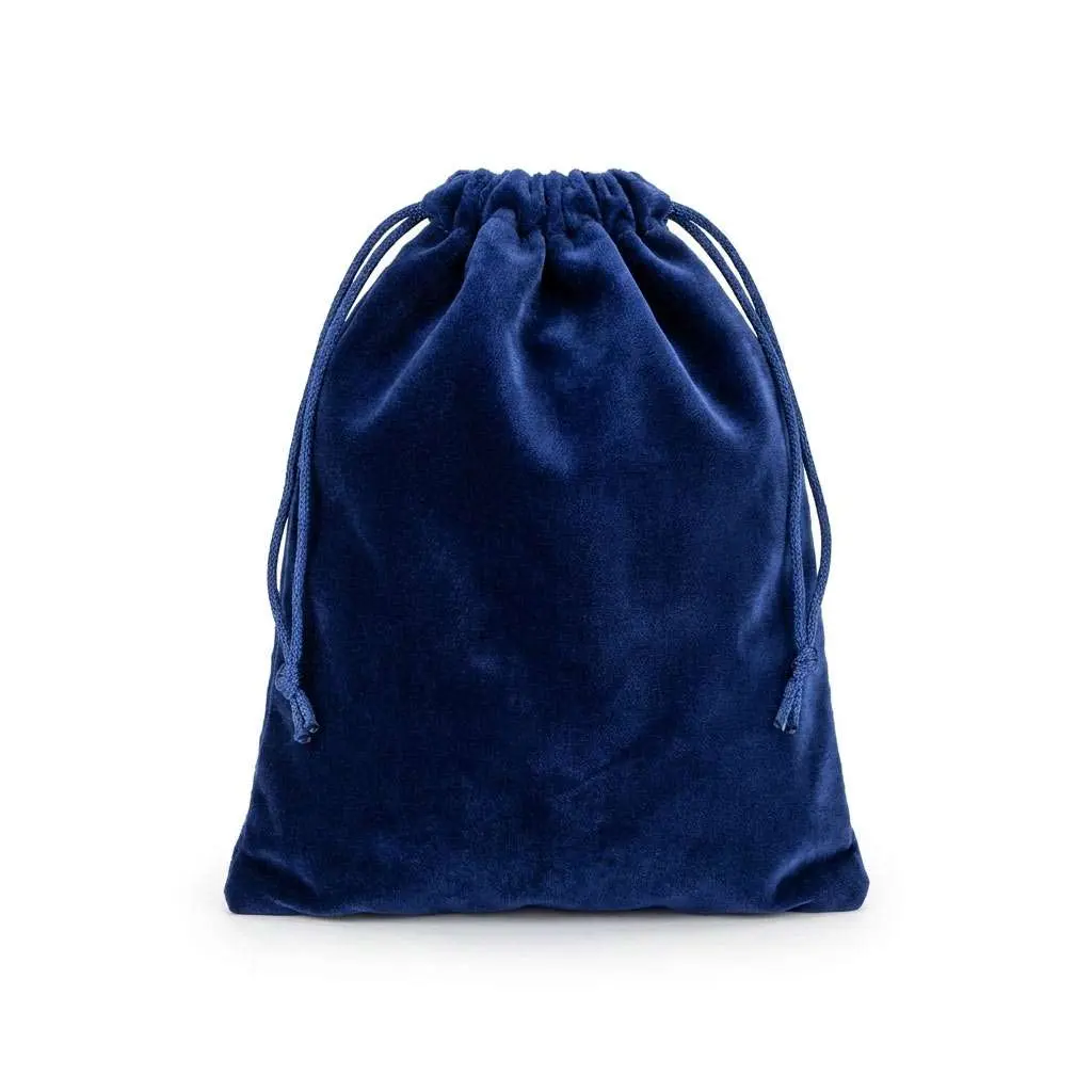 Blue Velveteen Bag 3×4” — Drawstring Pouch for Crystals