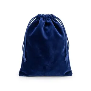 Blue Velveteen Bag 3x4 - Drawstring Pouch for Crystals Blue Velveteen Bag 3x4 - Drawstring Pouch for Crystals