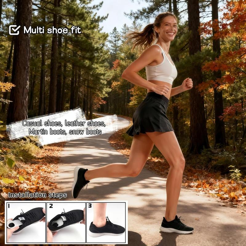 Arch Support Insoles for Men and Women - Plantar Fasciitis Relief, Flat Feet Orthotic Inserts for Over Pronation, High Arch, Heel Pain - Sport & Work Shoe Insoles, Black and White, 2 Pairs