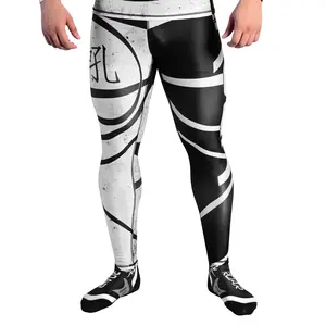 ROAR-INT Men’s Ninja No-Gi Grappling Workout Pants – MMA, BJJ and Yoga Compression Leggings