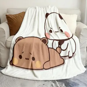 Printed blankets bubu dudu 7 Exquisite Quilts Soft and comfortable bed liner travel blanket birthday gift Figure Print Blanket