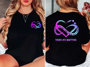Suicide Prevention Awareness Shirt, It's Okay If The Only Thing You Do Today Is Breathe Tee, Your Life Matters T-shirt, Psychologist Tee, Therapist Shirt, Mental Health Gift Tee.