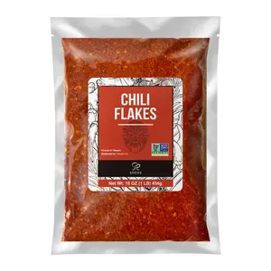 Soeos Chili Pepper Flakes, 16oz (454g), Dried and Crushed Red Chili Pepper Flakes, Premium Chili Powder for Pizza, Chowder, Seafood, and Pasta Spice Flavor