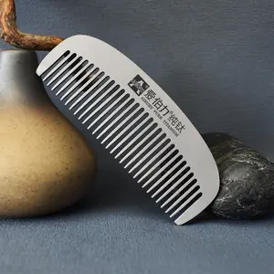 Portable Small Titanium Comb, Home Use Handleless Anti-Static Comb, Smooth Hair Care Tool, Perfect Gift Comb for Women