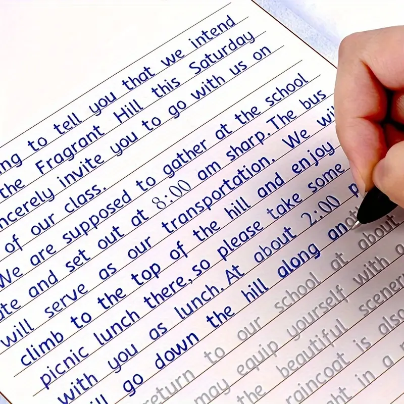 English Letter Writing Practice Book, Tracing Preschool Books, 1 Piece Reusable Handwriting Practice Calligraphy Book, School & Educational Supplies, Learning Tool, Teaching Supplies, Learning Materials