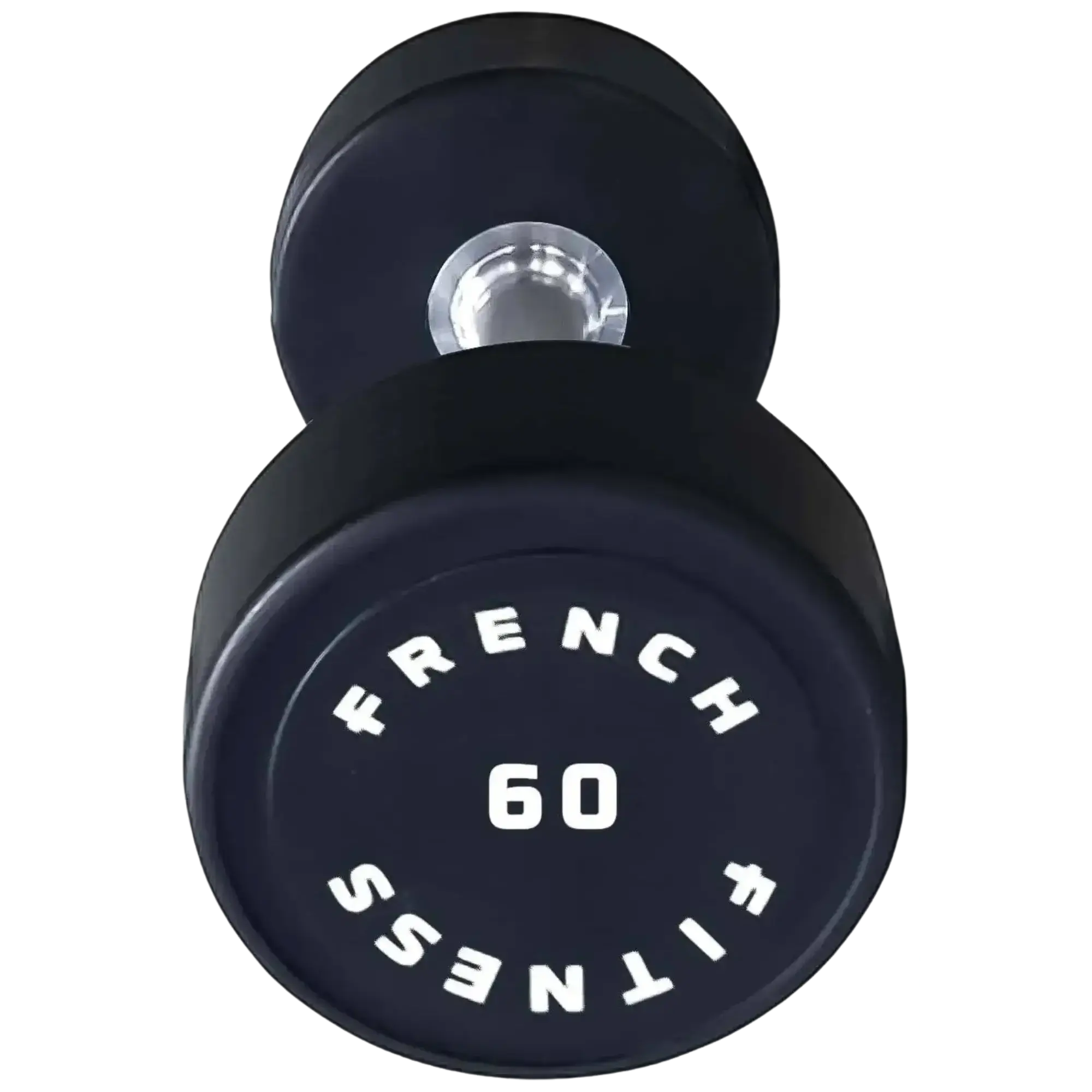 French Fitness Urethane Round Pro Style Dumbbell 60 lbs - Single (New)