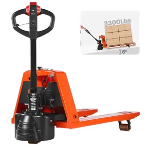fathersdaygift VEVOR Electric Pallet Jack, 3300 lbs Load Capacity, Lithium Battery Powered Pallet Jack Truck with 48Lx 27W Inch Forks for Material Handling, Suitable for Warehouse, Supermarket, Manufacturing