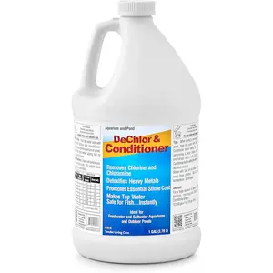 , DeChlor & Conditioner, Aquarium Water , for Freshwater and Saltwater, 1 Gallon