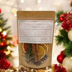Winter Wonderland Simmer Pot Kit with Premium Quality Ingredients for Festive Aromas Cozy Atmospheres Christmas Gifts Natural Fragrance Scented Perfume