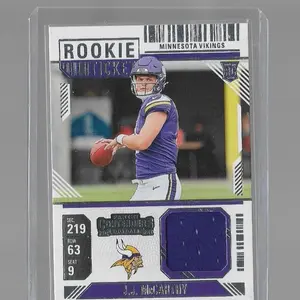2024 Panini Contenders JJ McCarthy Rookie Ticket Patch #RTS-JJM