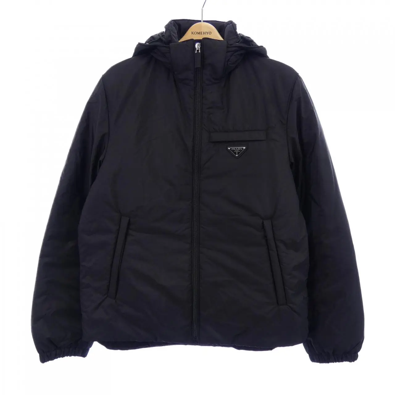 Pre-owned PRADA Nylon Small Leather Goods Re Down Jacket