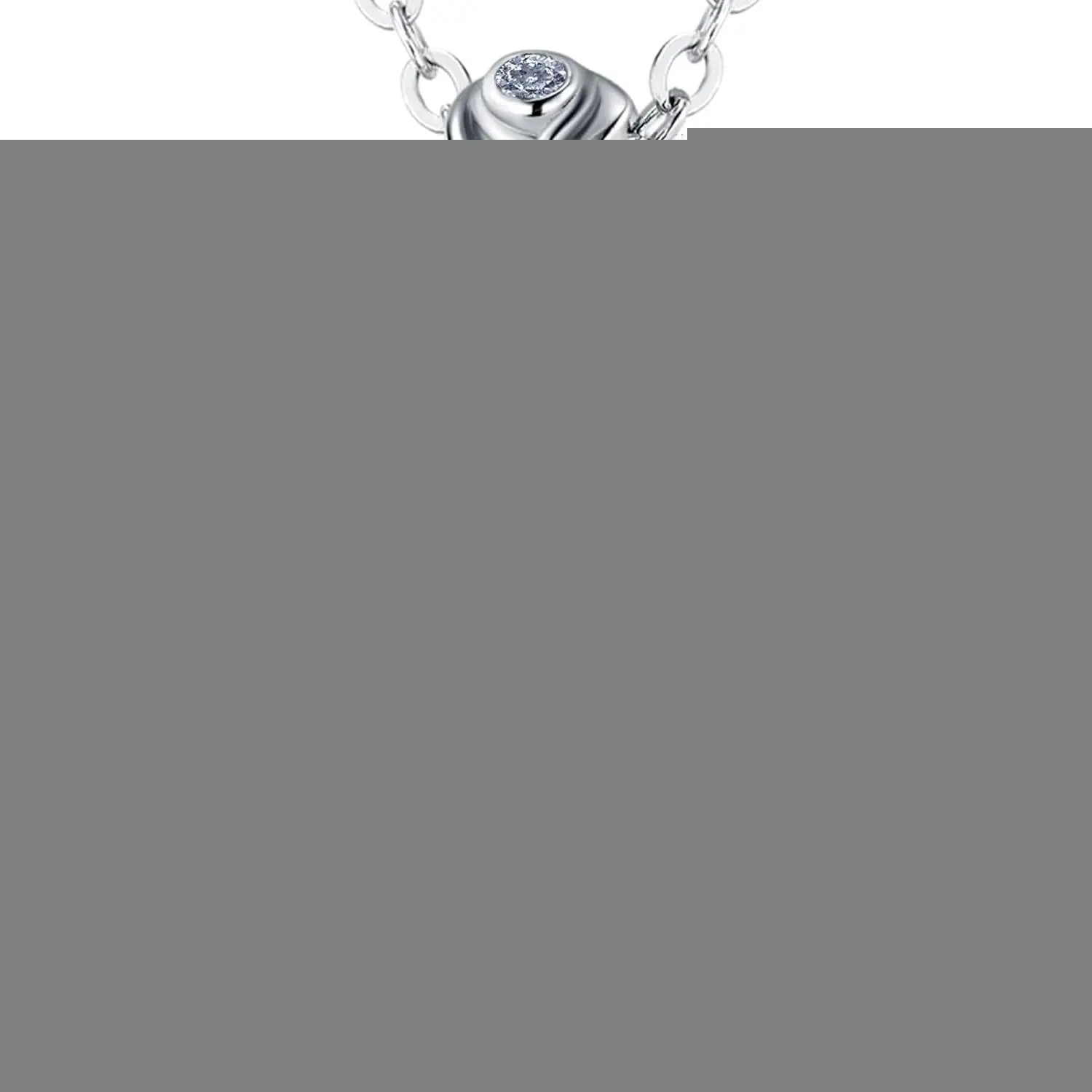 Rose Heart Necklace Option of Moissanite or Lab-Grown Sapphire Ruby Emerald&More Necklace for Women Birthstone Girlfriend Necklace S925 Sterling Silver 18K White/Rose Gold Plated D Color VVS1 Gift for Wife Mother Daughter for Birthday