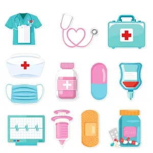 20 Funny Nurse Memo Pads | Essential Stationery for Hospital And Office, Record List, Stationery Supplies, Good Luck to You Occasion, Abstract Theme, Random Style