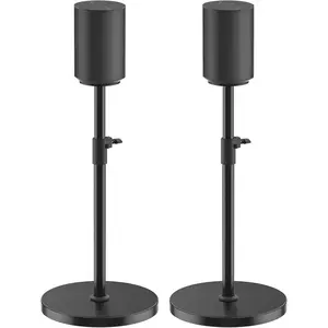 Height Adjustable Speaker Stand for Sonos Era 100 / Era 100 SL Stand Black with  Management - Heavy Duty Floor Stand for Sonos Speaker Stands Era 100 to  Audio Experience, Pair