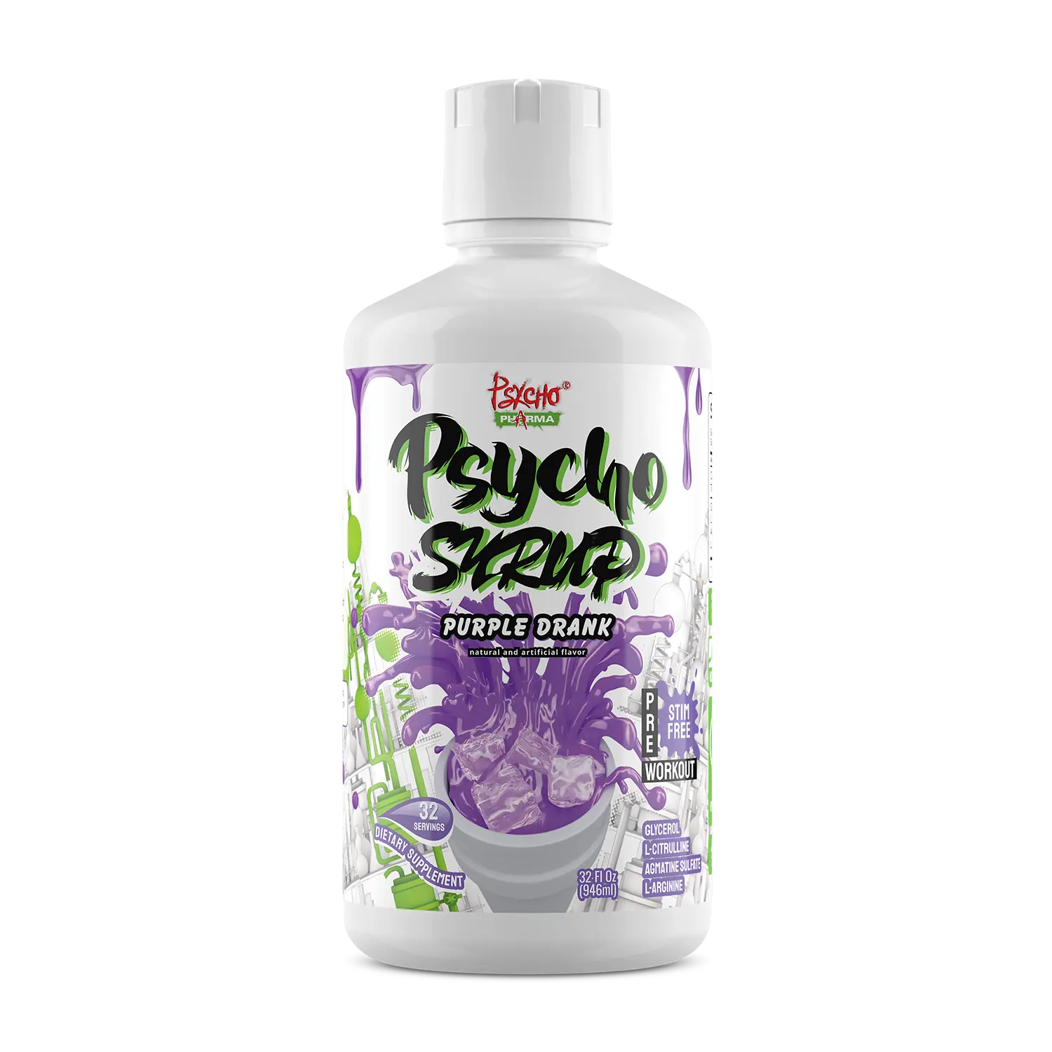Psycho Pharma Psycho Syrup Purple Drank Liquid Glycerol Preworkout Supplement with Citrulline & Arginine for Mega Pumps & Vascularity 32 Servings Non-Stimulant - Dietary Supplement - TikTok Shop Psycho Pharma Psycho Syrup Purple Drank Liquid Glycerol Preworkout Supplement with Citrulline & Arginine for Mega Pumps & Vascularity 32 Servings Non-Stimulant - Dietary Supplement - TikTok Shop