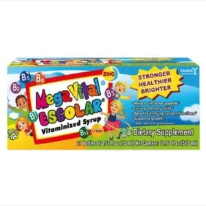 Megavital  Jarabe Vitaminado Para Ninos 21 Frascos - Vitaminzed Syrup 21 Frascos - Vitaminized Syrup  21 Vials