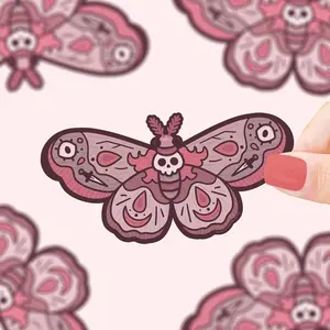 Turtle's Soup Death Moth Laptop Decal Vinyl Sticker Waterproof Dishwasher Safe Decor Decorative Butterflies Scary
