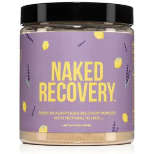 Naked Recovery - Premium Adaptogen Recovery Powder - 6 Adaptogenic Mushrooms Grown in the USA, Tart Cherry Juice, Lemon Balm Extract - Gluten-Free & Vegan