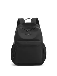 1pc  Women's backpack with solid color and clean color, zipper closure, fashionable and versatile, casual and simple, suitable for students to go to school, campus, work, commuting, shopping, women's backpack