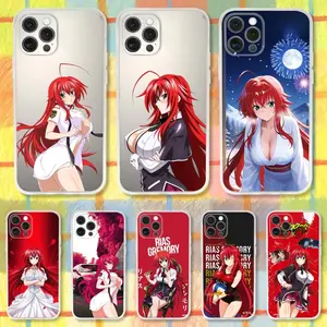 DXD Rias Gremory Phone Case For iPhone 16,15,14,13,12,11 Pro,Max,Plus,X,XS,XR,7,8 Plus,SE,Mini Transparent Silicone Soft