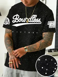 Men's Casual Short Sleeve T-Shirt, Summer Thin Loose Fit Sports Clothing, Letter Basketball Print, Trendy Versatile Tee
