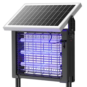 OGERY 3500V Solar Bug Zapper, High Power Cordless Mosquito Zapper with Smart Light Sensor, Dual Solar & USB Rechargeable Insect Killer for Patio, Garden, Backyard, Outdoor Use