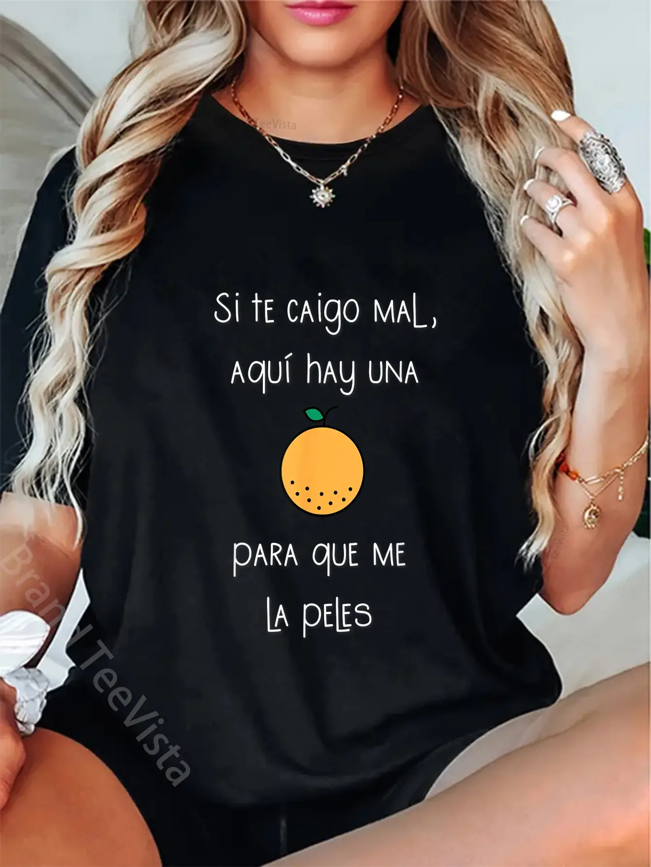 100% Cotton Camiseta Graciosa Para Latinos Hispanos Tee in Spanish. T-Shirt