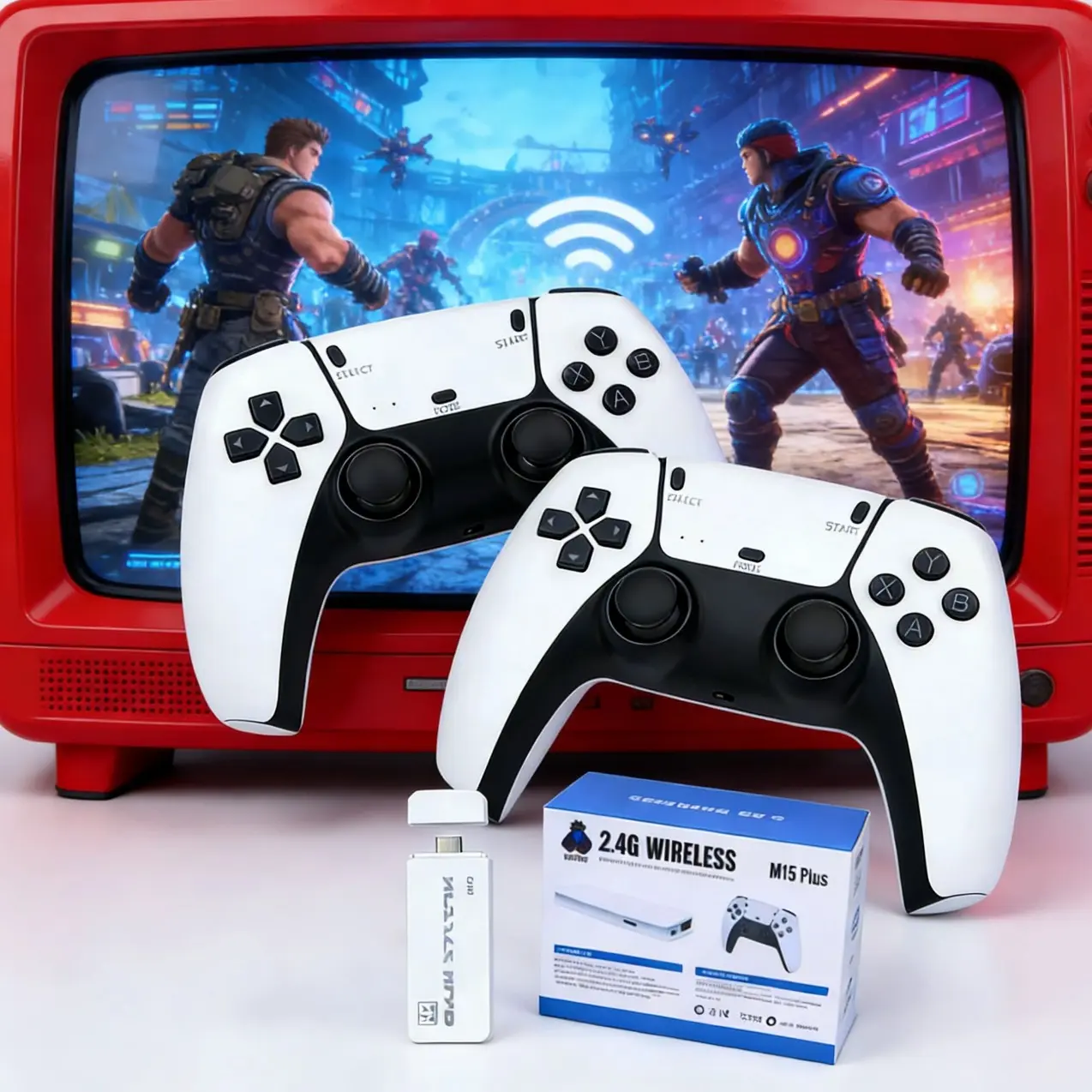 20,000+ Retro Game Console, Plug-And-Play Video Game Stick, Supports 26 ...