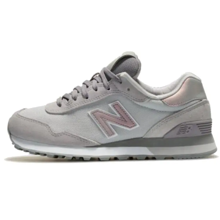 New Balance Women's 515 Grey Rose Iridescent' Retro Comfort Low Top Commuter Running Shoes WL515CSB