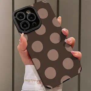 Fashion Vintage Polka Dot Full Print Phone Case, Shockproof Ultra-Thin Protection for iPhone 17/16/15/14/13/12/11/plus/pro Max Series